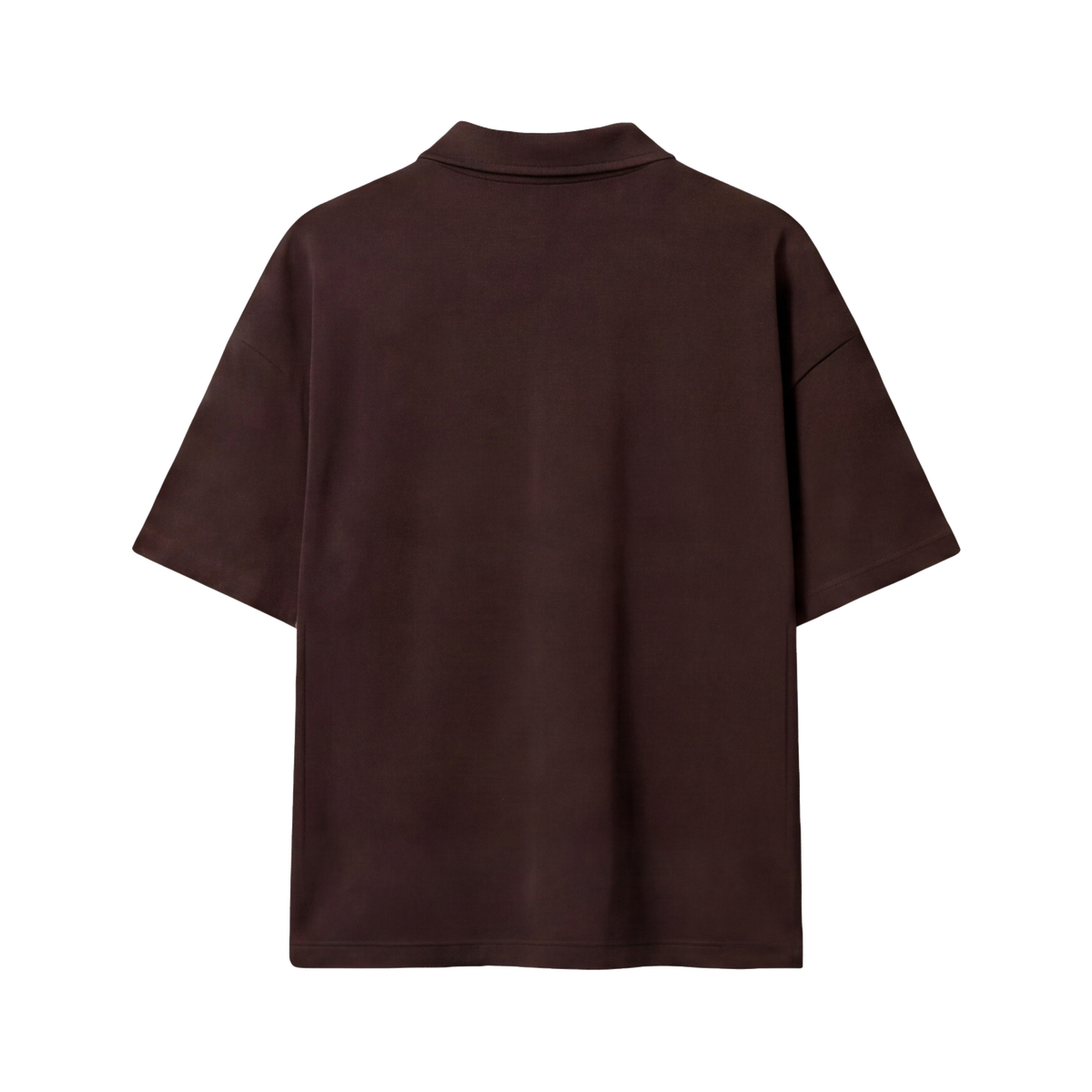 Westwood Tennis Club Vintage Graphic Half-Zip Polo in Espresso